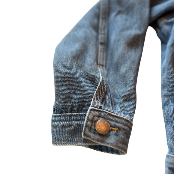 VTG Disney Tigger Athletics Light Wash Jean Jacket Embroidered Logo Youth Med - Picture 4 of 12